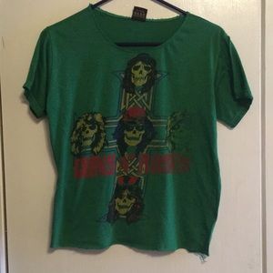 Vintage style Guns N’ Roses Shirt Tee Crop